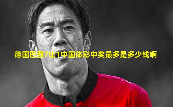 德国巴西7比1中国体彩中奖最多是多少钱啊